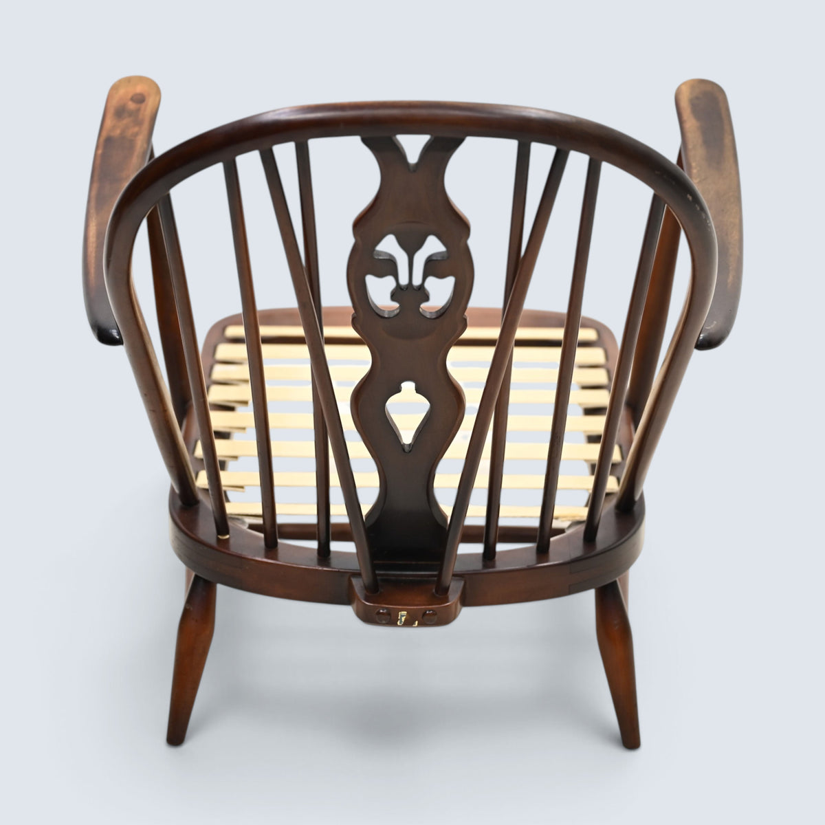 Ercol Fleur-De-Lyes Easy Chair Frame No Cushions New Webbing FREE UK Delivery*