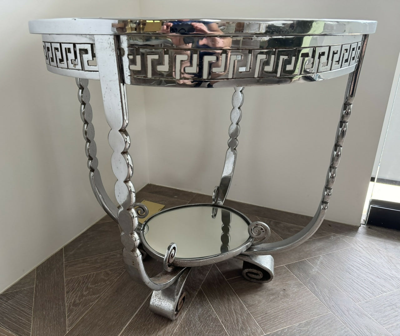 Very High Quality Art Deco Chrome Occasional Table