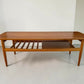 Mid Century Teak Coffee Table With Under Tier Shelf