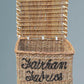Large Antique Log Basket /Wicker Basket