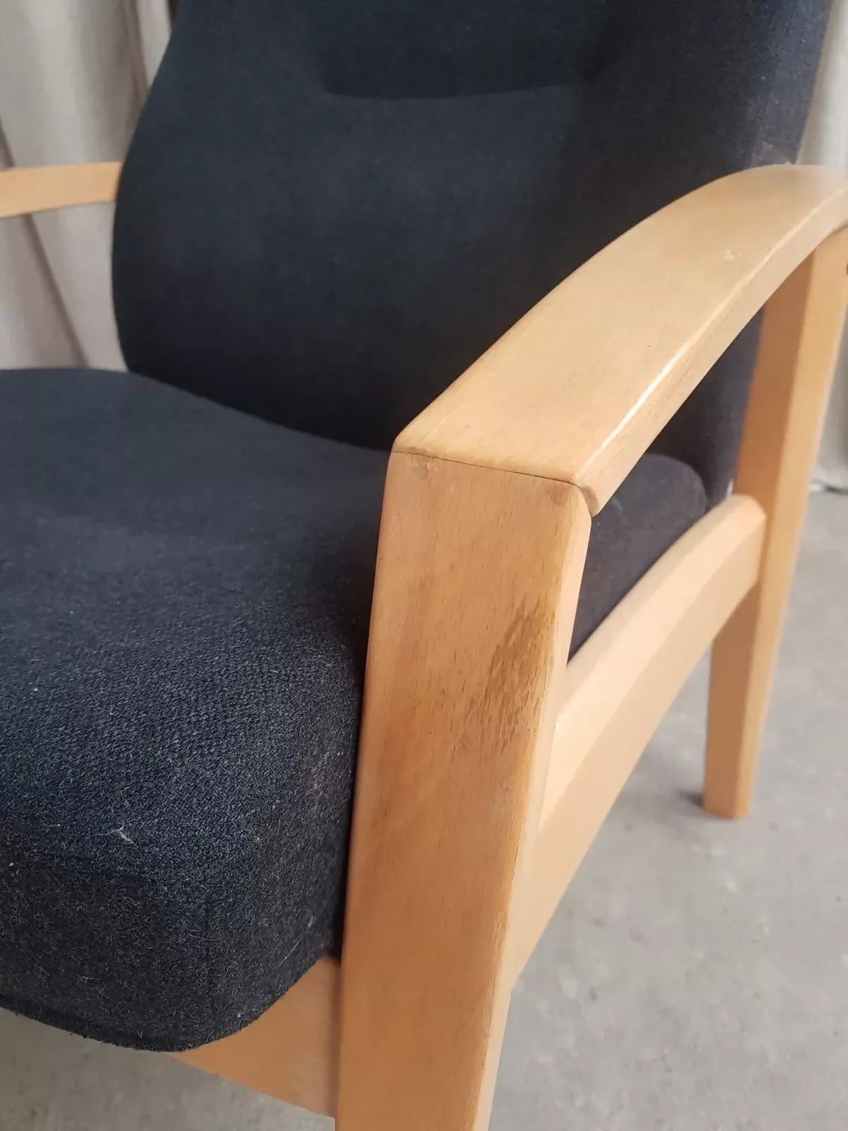 Vintage Mid Century Design Danish Beech Recliner Chair Farstrup Scandi Retro R266