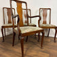 Set of Four Vintage Mahogany Dining Chairs Including Carver