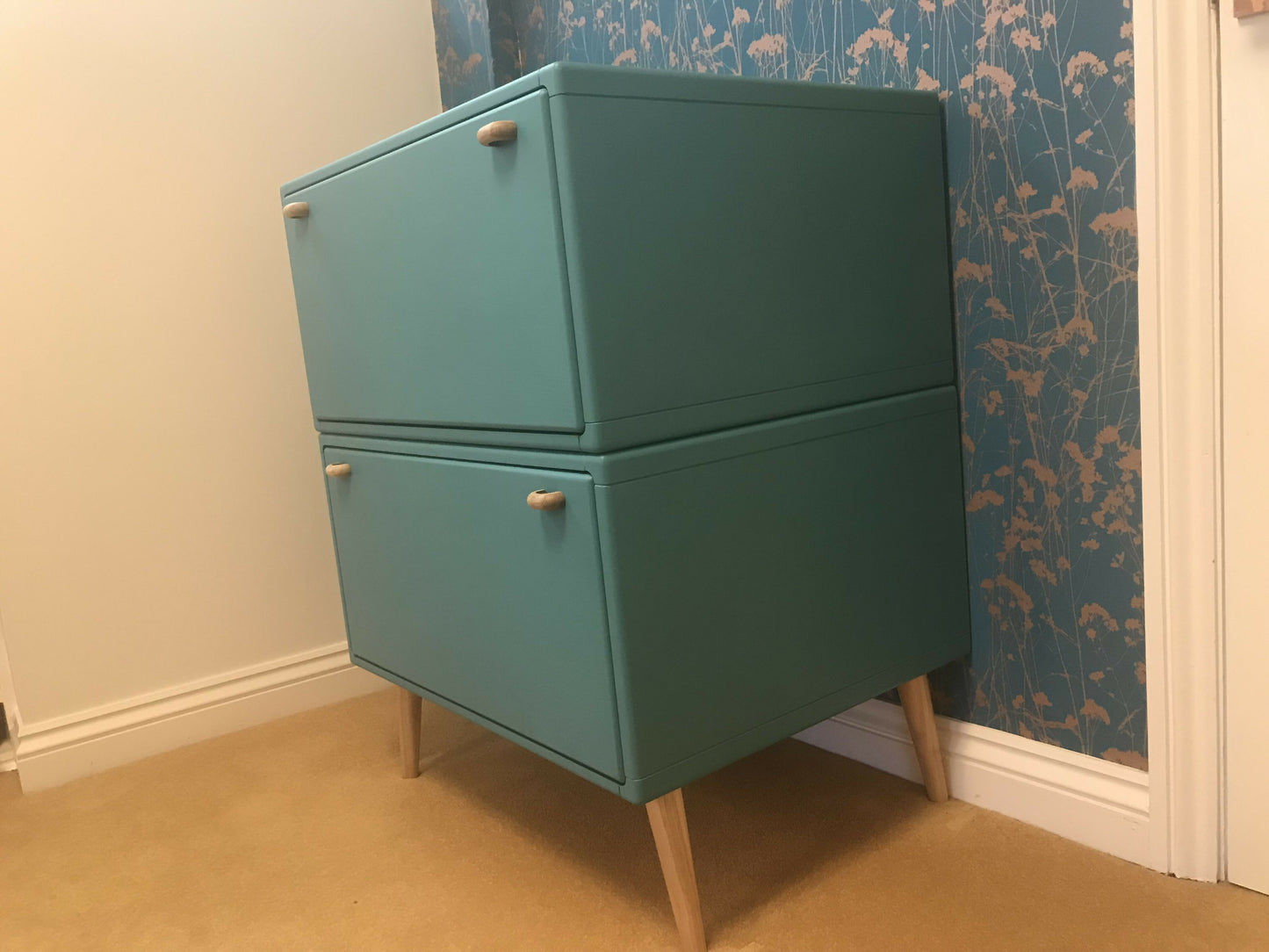 Hand Painted Two Drawer Chest of Drawers