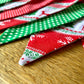 Handmade Christmas Bunting (Red & Green Nordic Style)