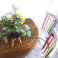Rainbow Colour Solid Wood Farmhouse Dining Table And Chairs