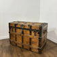Victorian Domed Steamer Trunk / Antique Travel Chest
