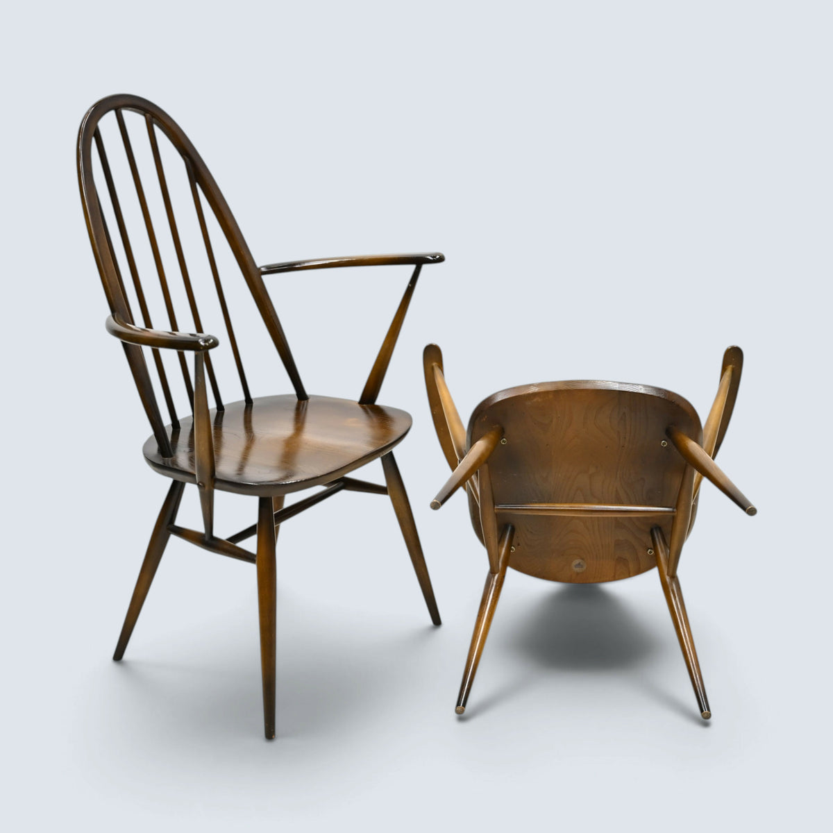 2 Ercol Carver Quaker Dining Chairs Traditional Finish FREE UK Delivery*