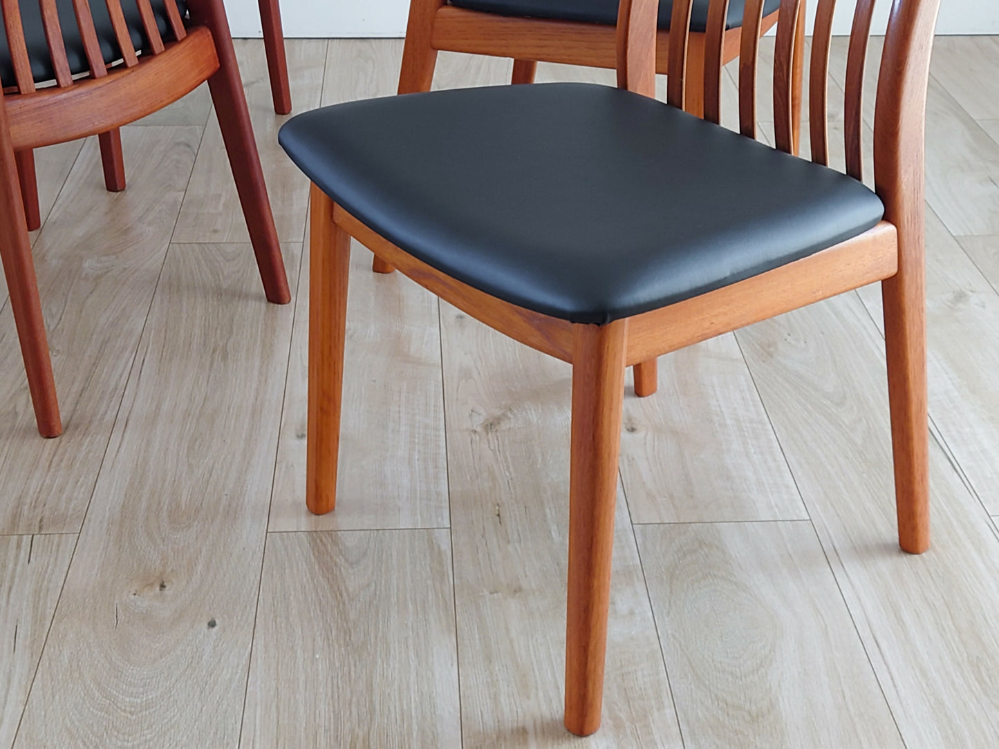 Mid century retro Danish dining chairs by Schou Andersen