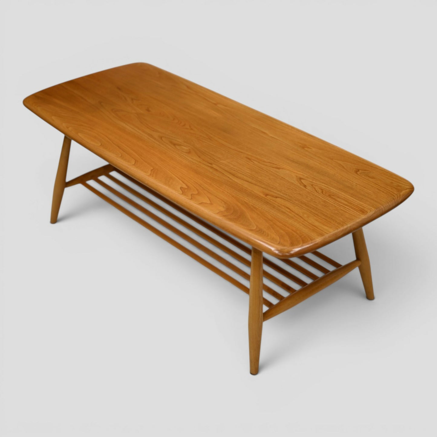 Ercol Occasional/Coffee Table Slatted Magazine Shelf #459 Light FREE Delivery*