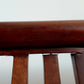 Vintage Carule Stool/Seat Indonesian Teak, Leather Padded Seat Cushion A Beauty!