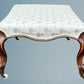 Large 19th Century Victorian Walnut Stool