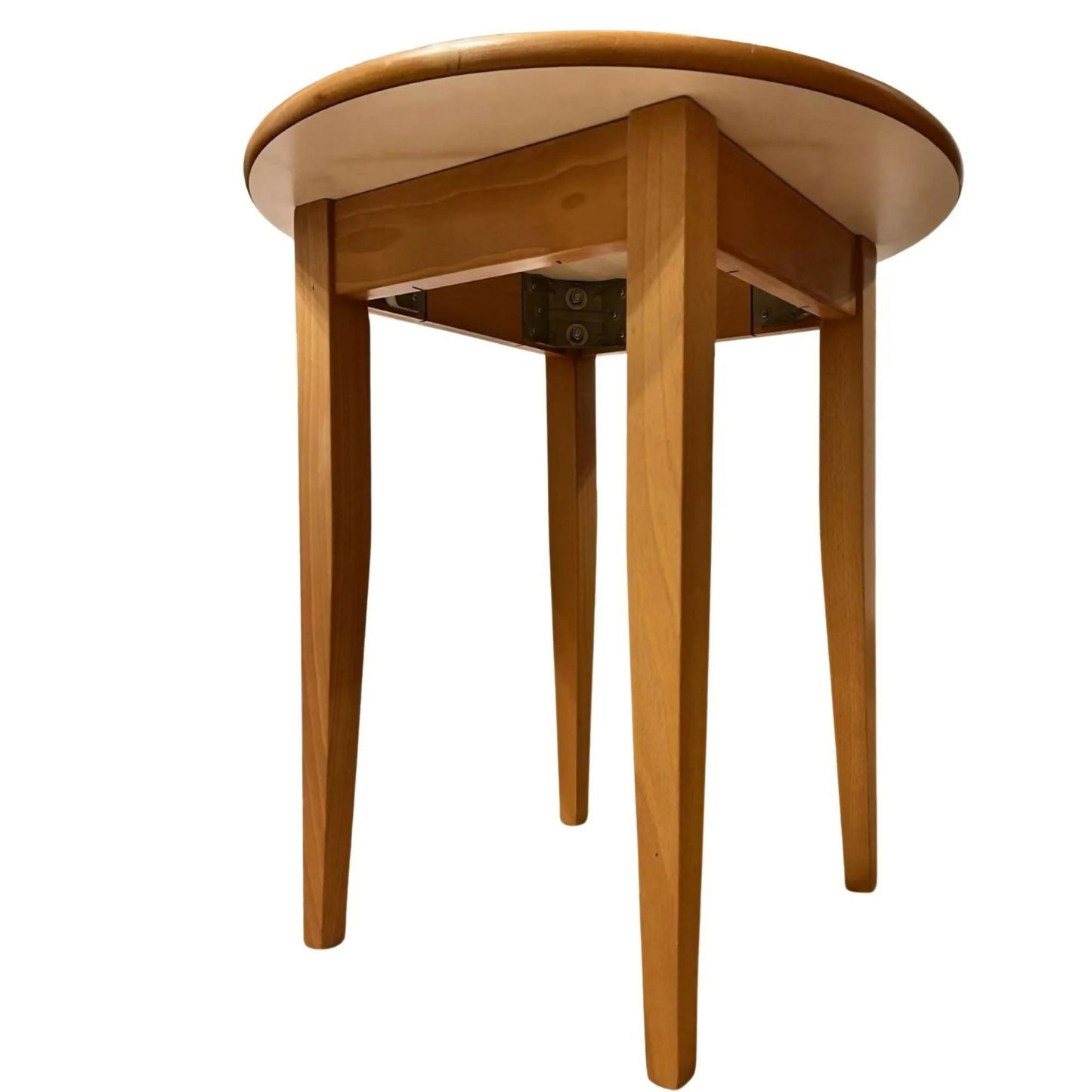 Mid Century Style Coffee Table Retro Side Table Wood Top Black Legs Vintage