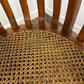Antique Style Hardwood Bergère Chair with Cane Seat & Cabriole Legs