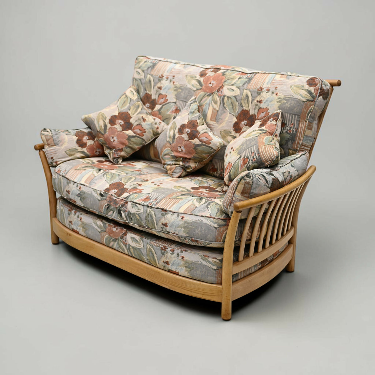 Ercol Renaissance 2 Seater Sofa Original Upholstery #1068/2 FREE UK Delivery