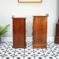 Two Bedside Cabinets Mahogany Late Victorian Early Edwardian
