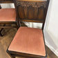 Vintage Set Of Four Oak Priory Style Dining Chairs