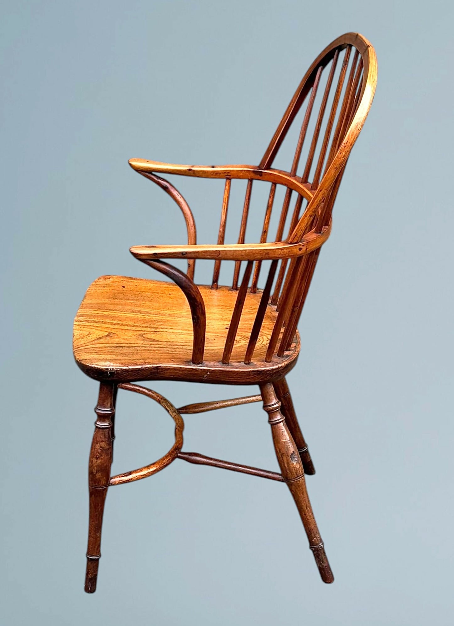 Antique 19th Century Yew Wood Windsor Chair