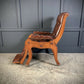 Superb Regency Mahogany & Leather Reclining Armchair