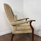Vintage Parker Knoll Upholstered High Back Armchair – Oak Frame