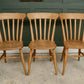 6 Rustic Farmhouse Dining Chairs - Beech - Etak Riahc