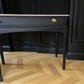 Vintage Stag minstrel black console table, spray painted desk, upcycled dressing table