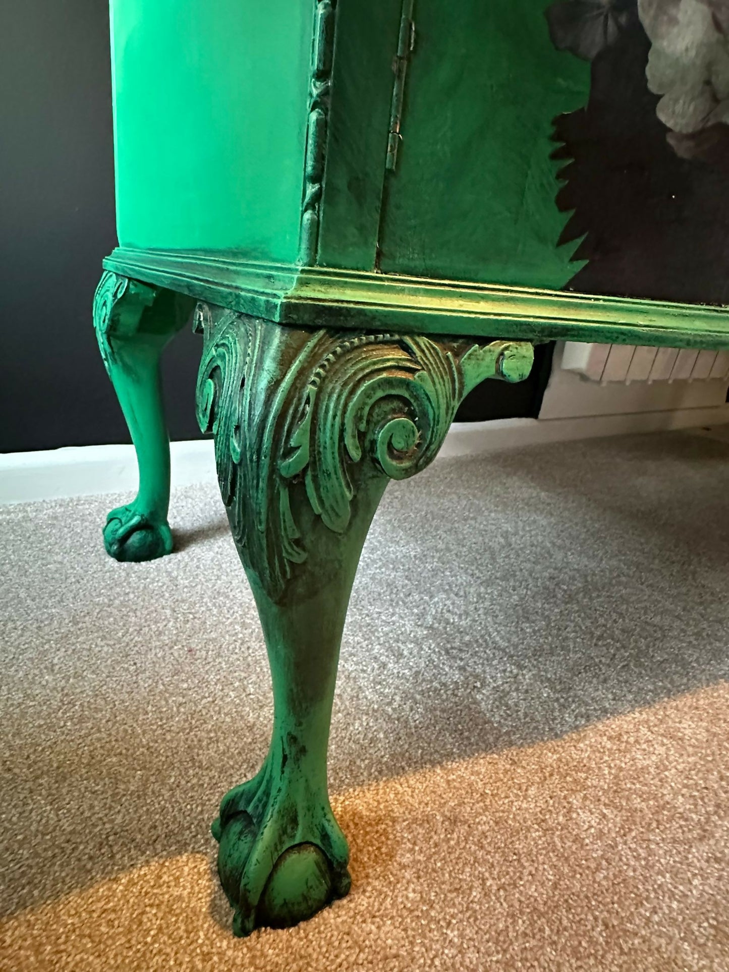 Vintage Green Sideboard