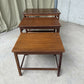 Vintage Mid Century Teak Nest Of Side Tables Scandi Danish Style Retro R981