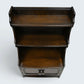 Ercol Old Colonial Waterfall Bookcase 2 Shelves Dark Finish FREE UK Delivery