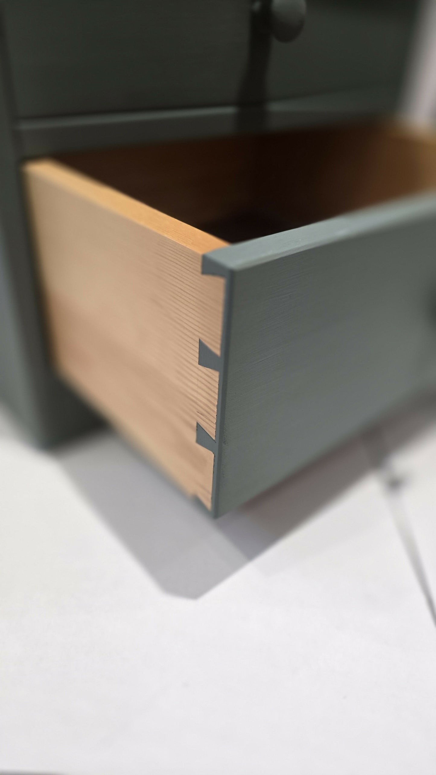 Pair of bedside tables in Empire Green