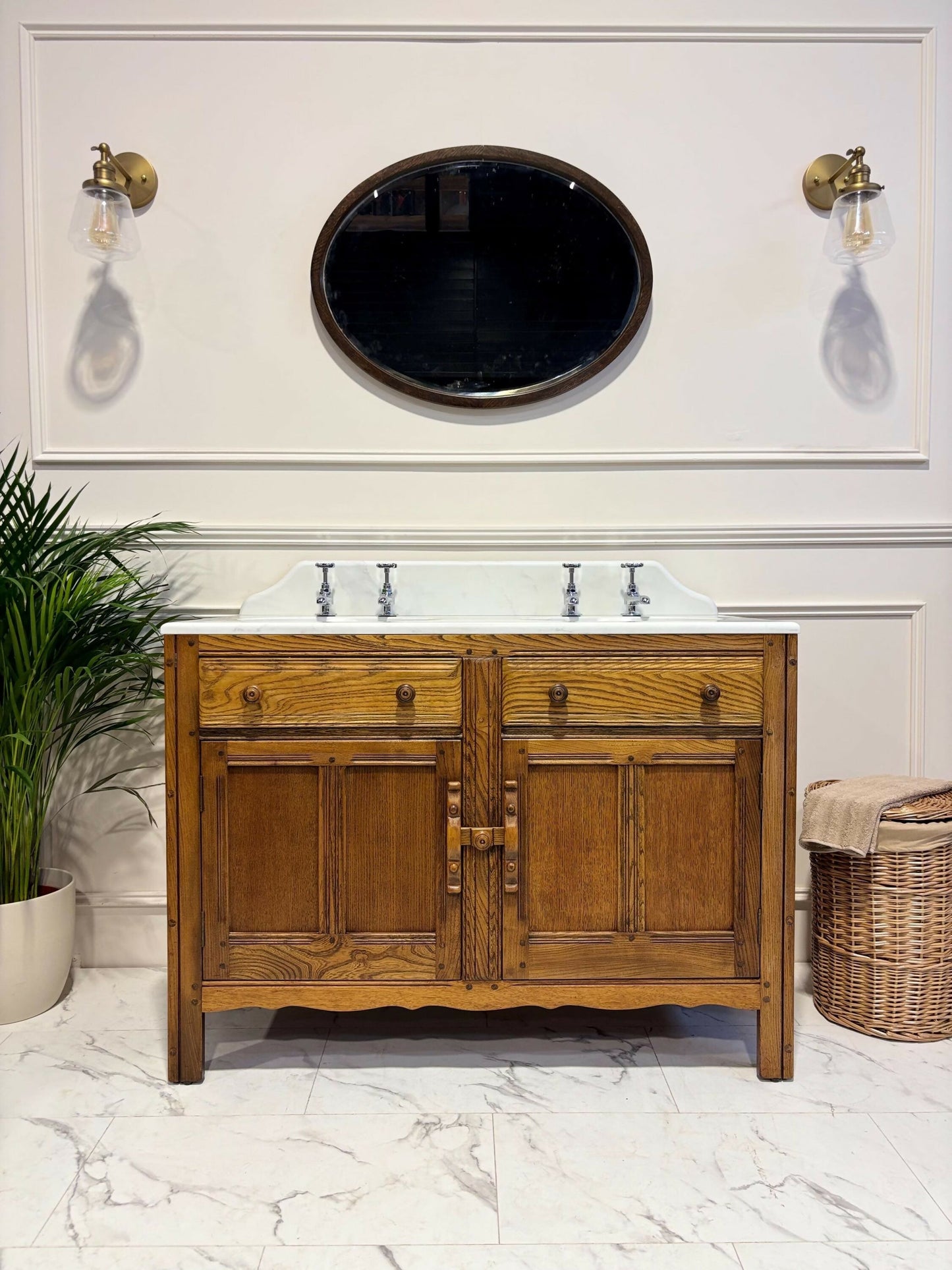 Vintage Vanity Unit Made to Order Vanity Unit Custom Made Bathroom Furniture Antique Traditional Bathroom Washstand Basin Unit