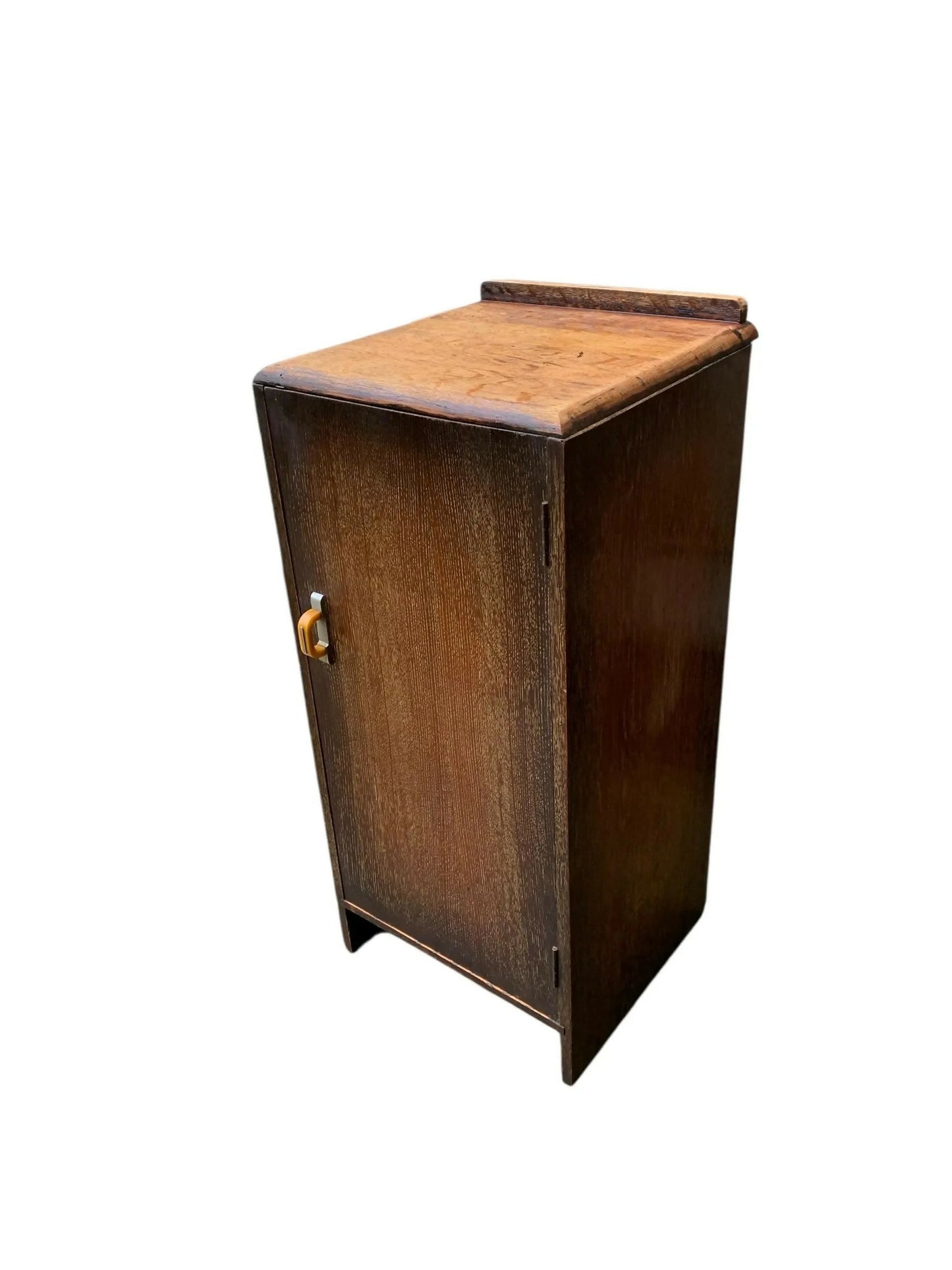 Vintage Art Deco Oak bedside cupboard side table