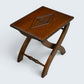 Old Charm Oak Folding Stool Coffee /Side Table FREE UK Delivery