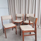 Vintage Mid Century Set Of 4 Dining Chairs Danish Scandi Retro R742