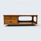 Ercol Minerva Coffee Table On Casters 2 Drawers Light Finish FREE UK Delivery