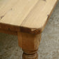 Vintage Pine Farmhouse Dining Table with Drawer on Castors - 6FT