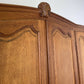 Wardrobe Vintage French Louis XVI Style Four Door Oak Carved Armoire LOT 6412