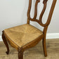 Dining Chairs Vintage French Louis Style Oak Set of 8 Upholstered Seats LOT 6345