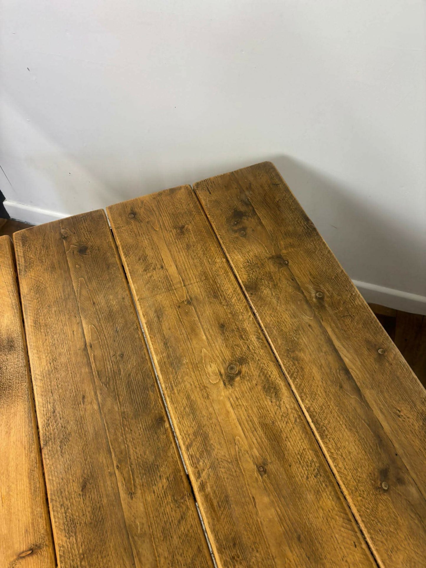 Large Modern Coffee Table With Reclaimed Top