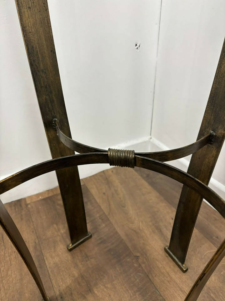 Reproduction Heavy Cast Metal & Brass Jardiniere Stand