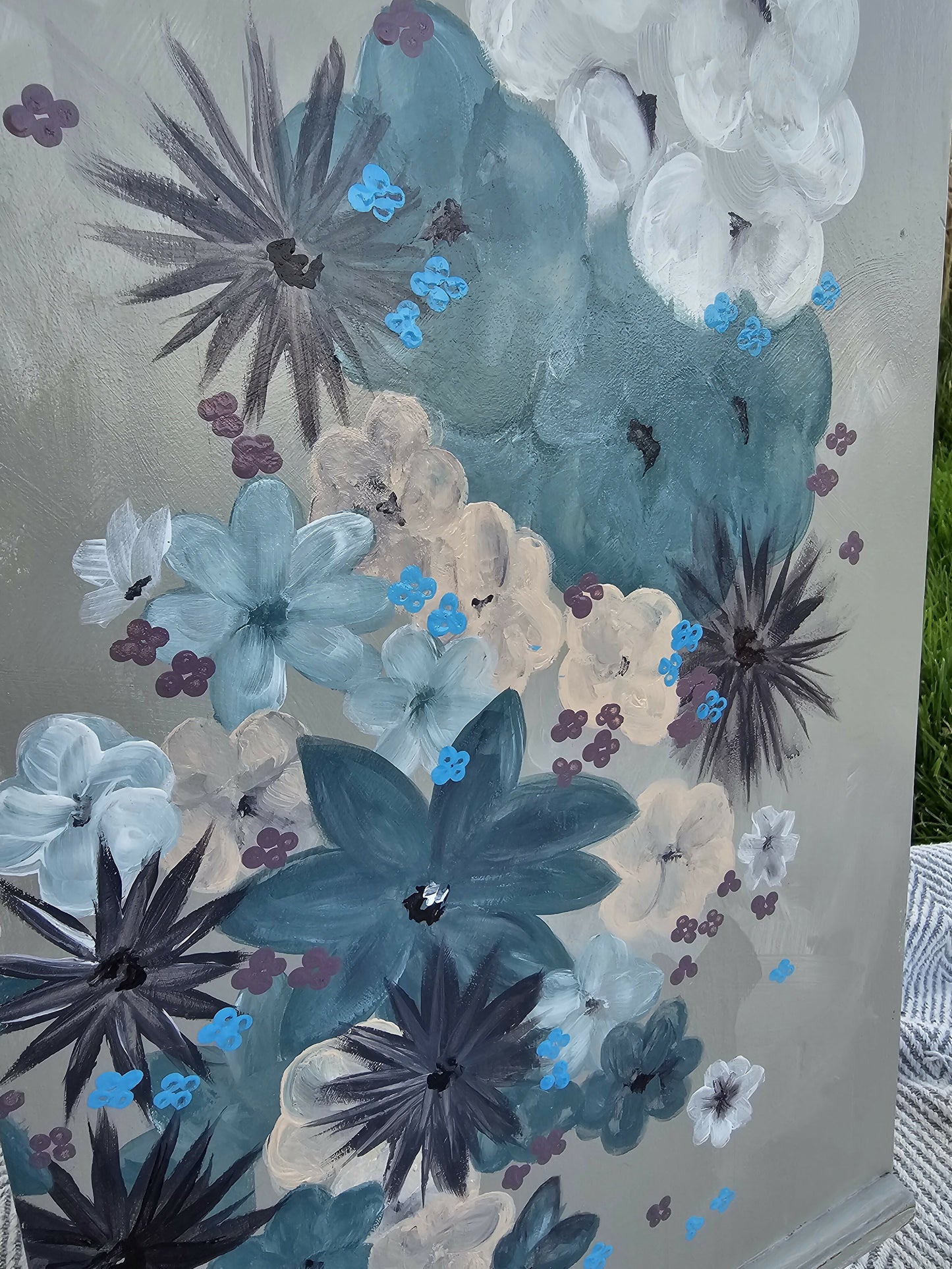 Hand Painted Pine Bedside Cabinets