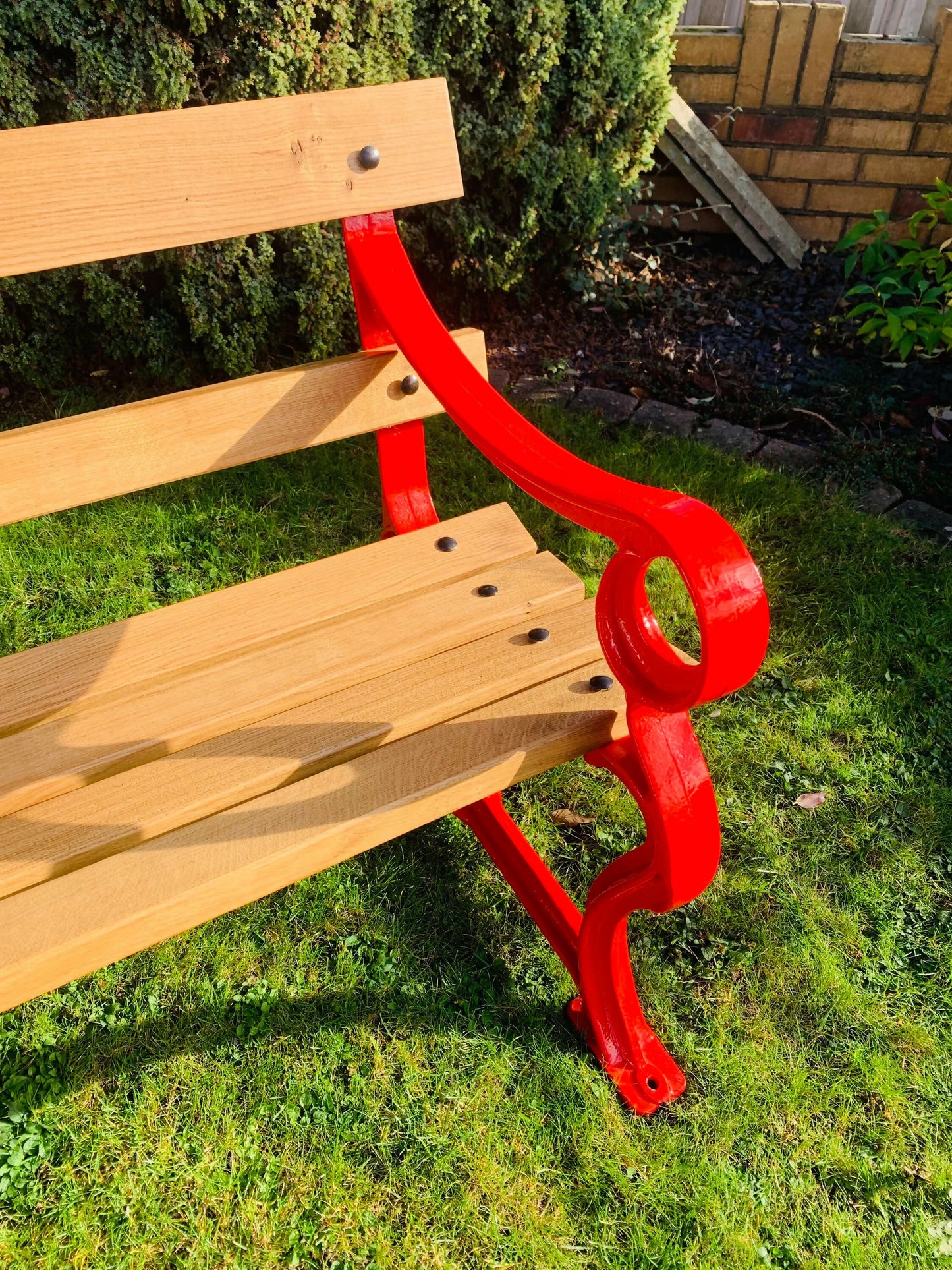 Fully Restored Cast Iron Garden Bench Seat Chair Patio