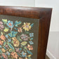 Vintage oak Framed Floral Tapestry Fire Screen
