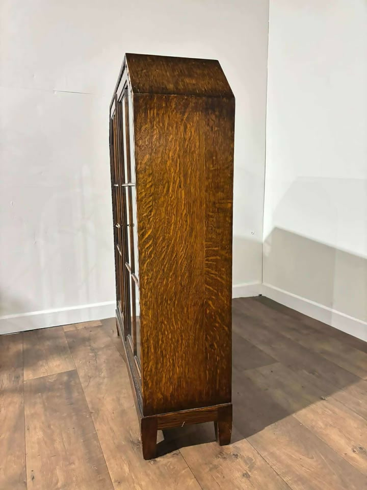 Vintage Oak Art Deco Bookcase
