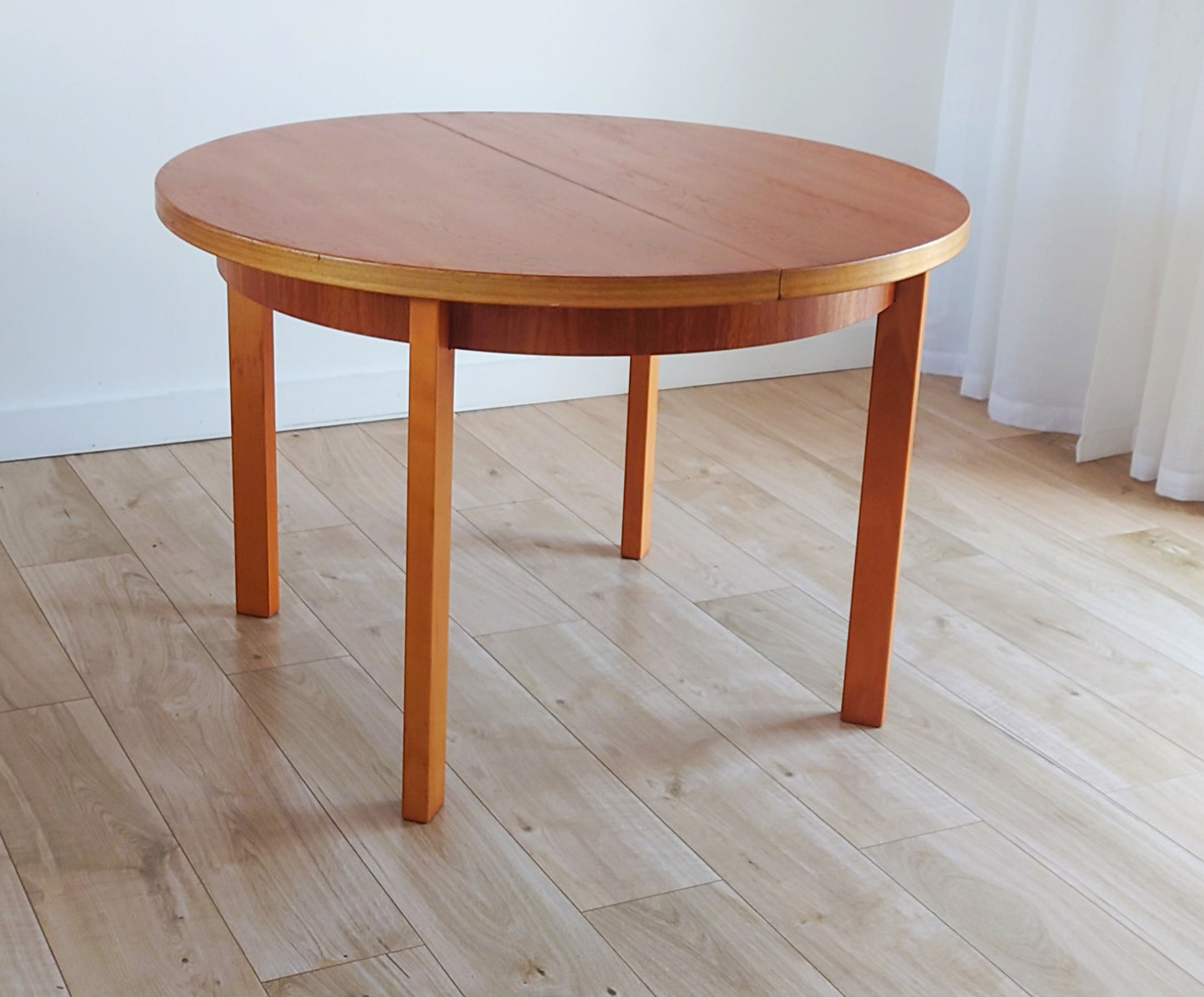 Mid century retro GDR round dining table