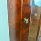 Reproduction Walnut Glazed Corner Display Cabinet
