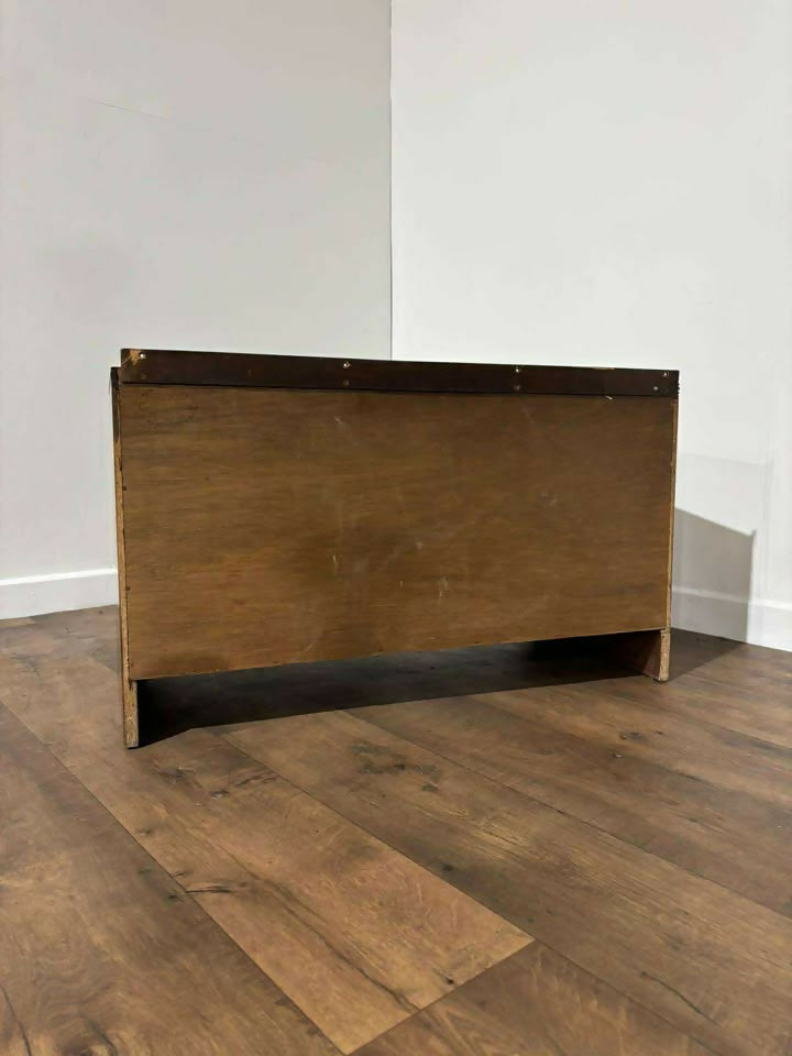Reproduction Mahogany Serpentine Fronted Three Drawer Chest