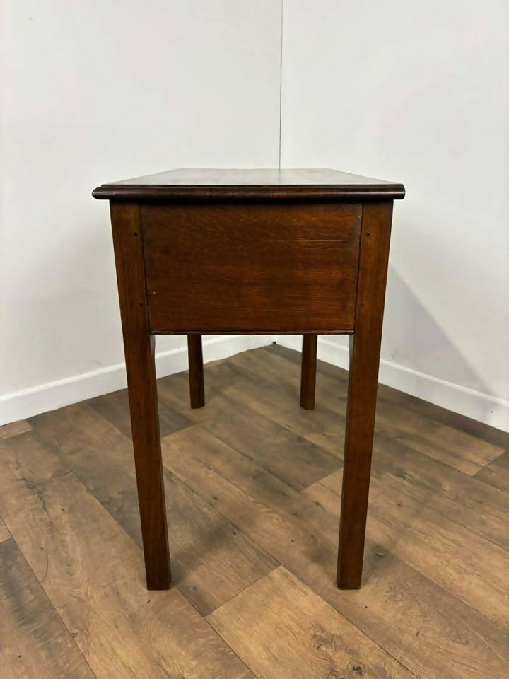 Reproduction Oak Lowboy Console Table