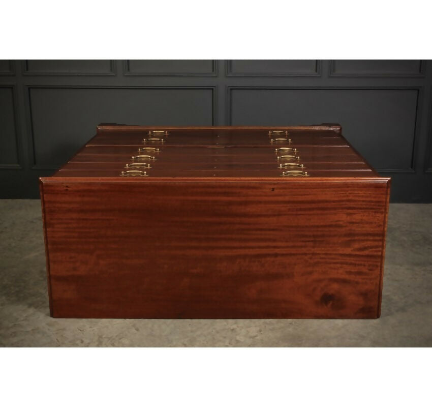 Tallboy Georgian Mahogany Artists Plan Chest of Drawers