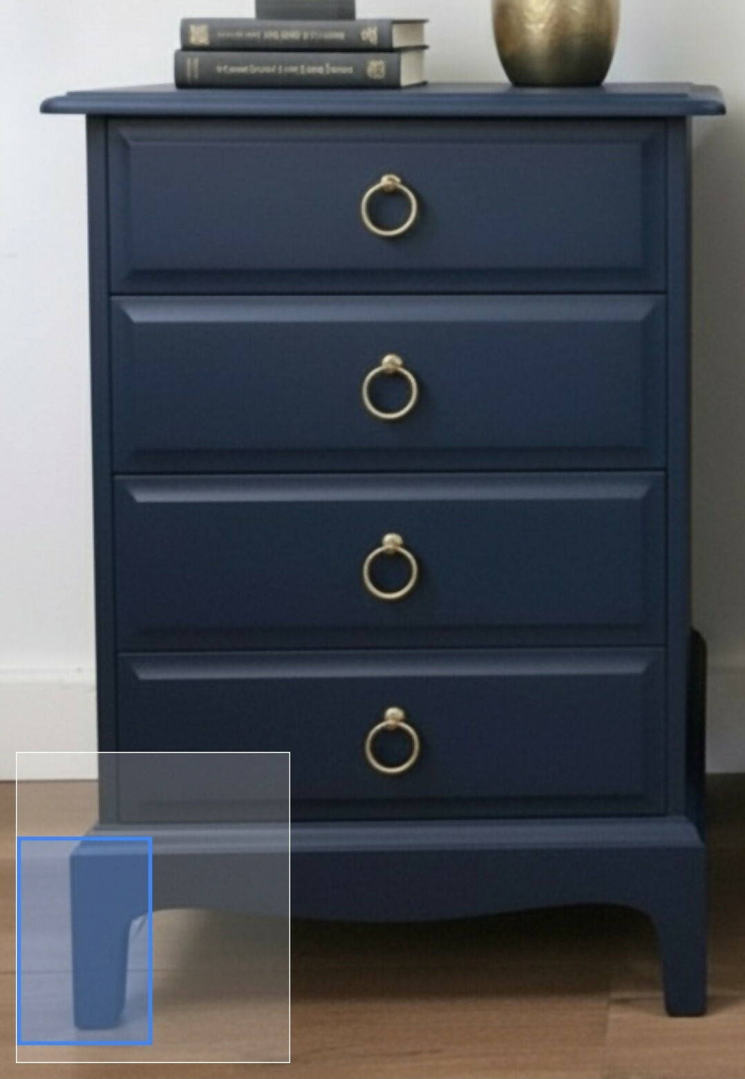 Stag minstrel navy bedside cabinets