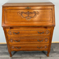 Secretaire Writing Desk Vintage French Oak Bureau Carved Cabinet LOT 3755